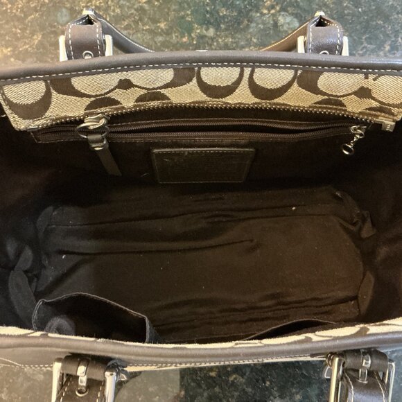 Coach Brown and Tan Tote Bag - Picture 3 of 7